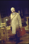 Actor Milo O'Shea in a scene from the Broadway production of the play "Comedians" (New York)
