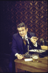 Actor Robert Gerringer in a scene from the Broadway production of the play "Comedians" (New York)