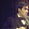 Actors (L-R) Rex Robbins and Robert Gerringer in a scene from the Broadway production of the play "Comedians" (New York)