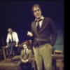 Actors (L-R) Milo O'Shea, Jeffrey DeMunn and John Lithgow in a scene from the Broadway production of the play "Comedians" (New York)