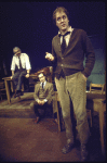 Actors (L-R) Milo O'Shea, Jeffrey DeMunn and John Lithgow in a scene from the Broadway production of the play "Comedians" (New York)