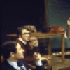 Actors (L-R) David Margulies, Larry Lamb, Milo O'Shea and John Lithgow in a scene from the Broadway production of the play "Comedians" (New York)