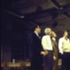 The cast in a scene from the Broadway production of the play "Comedians" (New York)
