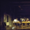 The cast in a scene from the Broadway production of the play "Comedians" (New York)