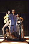 Actor Stephen Bogardus (C) with cast in a scene from the National tour of the Broadway musical "Chess" (Miami)