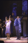 Actors Lila Kedrova and Anthony Quinn in a scene from the Broadway revival of the musical "Zorba." (New York)