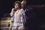 Actors Lila Kedrova and Anthony Quinn in a scene from the Broadway revival of the musical "Zorba." (New York)