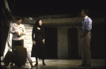 Actors (L-R) Anthony Quinn, Taro Meyer and Robert Westenberg in a scene from the Broadway revival of the musical "Zorba." (New York)