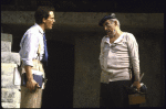 Actors (L-R) Robert Westenberg and Anthony Quinn in a scene from the Broadway revival of the musical "Zorba." (New York)
