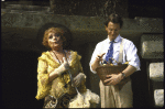 Actors Lila Kedrova and Robert Westenberg in a scene from the Broadway revival of the musical "Zorba." (New York)