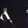 Actors Swen Swenson (L) and Avery Schreiber (R) in a scene from the Broadway revival of the musical "Can Can." (New York)