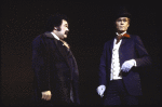 Actors (L-R) Avery Schreiber and Swen Swenson in a scene from the Broadway revival of the musical "Can Can." (New York)