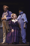 Actors (L-R) Lenny Wolpe, Carmen Mathews and Evan Richards in a scene from the Broadway musical "Copperfield." (New York)