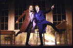 Actors (L-R) George S. Irving and Barrie Ingham in a scene from the Broadway musical "Copperfield." (New York)