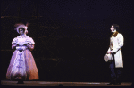 Actors Leslie Denniston and Brian Matthews in a scene from the Broadway musical "Copperfield." (New York)