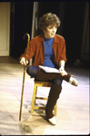 Actress Pamela Sousa in a scene from the Broadway play "Stepping Out" (New York)