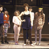 Actors (L-R) Carole Shelley, Sheryl Sciro, Marcell Rosenblatt, Pamela Sousa, Cherry Jones, Janet Eilber and Don Amendolia in a scene from the Broadway play "Stepping Out" (New York)