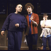 Actors (L-R) Don Amendolia, Pamela Sousa and Cherry Jones in a scene from the Broadway play "Stepping Out" (New York)