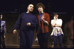 Actors (L-R) Don Amendolia, Pamela Sousa and Cherry Jones in a scene from the Broadway play "Stepping Out" (New York)