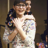 Actresses (L-R) Cherry Jones and Carole Shelley in a scene from the Broadway play "Stepping Out" (New York)