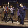 Actors (L-R) Meagen Fay, Pamela Sousa, Carole Shelley, Don Amendolia and Janet Eilber in a scene from the Broadway play "Stepping Out" (New York)