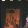 Actors (L-3R) Judy Kuhn & Harry Goz in a scene fr. the Broadway musical "Chess." (New York)