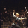 Actors Sandy Duncan & George Rose in a scene fr. the Broadway revival of the musical "Peter Pan." (New York)
