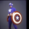 Actor John Cullum in costume as superhero Captain America in a publicity shot from the aborted Broadway musical "Captain America." (New York)
