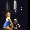 Actors April Shawhan & David Garrison in a scene fr. the Broadway musical "A History of the American Film." (New York)
