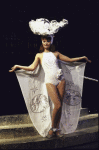 Actress Swoosie Kurtz in a scene fr. the Broadway musical "A History of the American Film." (New York)