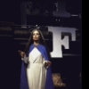 Actress Maureen Anderman in a scene fr. the Broadway musical "A History of the American Film." (New York)