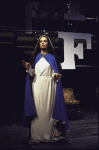 Actress Maureen Anderman in a scene fr. the Broadway musical "A History of the American Film." (New York)