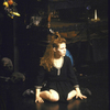 Actress Lili Taylor alone in a scene from the New York Shakespeare Festival's prod. of the play, "What Did He See." (New York)