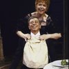Actors Dorothy Loudon & Joseph Bova in a scene fr. the Roundabout Theater Co.'s production of the play "The Matchmaker." (New York)