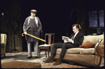 Actors (L-R) Roy Dotrice and Daniel Gerroll in a scene from the Roundabout Theater Co.'s production of the play "The Homecoming." (New York)