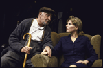 Actors Roy Dotrice and Lindsay Crouse in a scene from the Roundabout Theater Co.'s production of the play "The Homecoming." (New York)