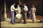 Actors (L-R) Kyle Chandler, Tate Donovan, Larry Bryggman and Debra Monk in a scene from the Roundabout Theater Co.'s production of the play "Picnic." (New York)