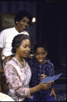 Actors (L-R) Starletta DuPois, Olivia Cole and Richard Habersham in a scene from the Roundabout Theater Co.'s production of the play "A Raisin in the Sun." (New York)