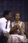 Actors Olivia Cole and Jim Pickens, Jr. in a scene from the Roundabout Theater Co.'s production of the play "A Raisin in the Sun." (New York)