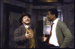 Actors (L-R) Stephen Henderson and Jim Pickens, Jr. in a scene from the Roundabout Theater Co.'s production of the play "A Raisin in the Sun." (New York)