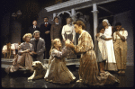 Actresses (Front L-R) Eevin Hartsough and Karen Allen with cast in a scene from the Roundabout Theater Co.'s production of the play "The Miracle Worker." (New York)