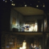 Entire cast on set designed by Loren Sherman in a scene fr. the Roundabout Theater Co.'s production of the musical "Brownstone." (New York)