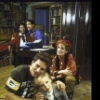 Actors (Rear L-R) Ernestine Jackson & Ben Harney; (Front L-R) Rex Smith, Kimberly Farr & Liz Callaway in a scene fr. the Roundabout Theater Co.'s production of the musical "Brownstone." (New York)