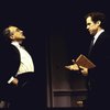 Actors (L-R) Jeffrey DeMunn & Michael O'Keefe (who left the production before opening) in a scene fr. the Roundabout Theater Co.'s production of the play "Hedda Gabler." (New York)