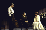 Actors (L-R) Jeffrey DeMunn, Laura Linney & Kelly McGillis in a scene fr. the Roundabout Theater Co.'s production of the play "Hedda Gabler." (New York)