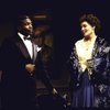 Actors Kelly McGillis & Keith David in a scene fr. the Roundabout Theater Co.'s production of the play "Hedda Gabler." (New York)