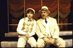 Actors (L-R) Brad Kane and Louis Zorich in a scene from the Roundabout Theater Co.'s production of the musical "She Loves Me." (New York)