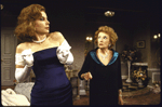 Actresses (L-R) Linda Carlson and Peggy Cass in a scene from the Roundabout Theater Co.'s production of the play "Light Up the Sky." (New York)