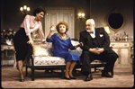 Actors (L-R) Elaine Bromka, Peggy Cass and Humbert Allen Astredo in a scene from the Roundabout Theater Co.'s production of the play "Light Up the Sky." (New York)