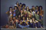 Cast of the National tour of the revival of the musical "Hair." (New York)